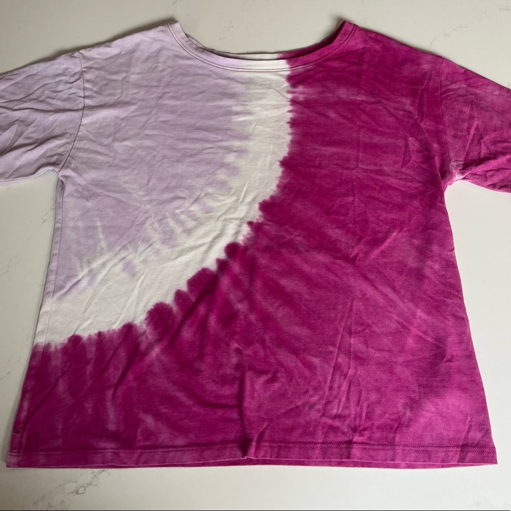 Pink tie dyed tee shirt, good condition